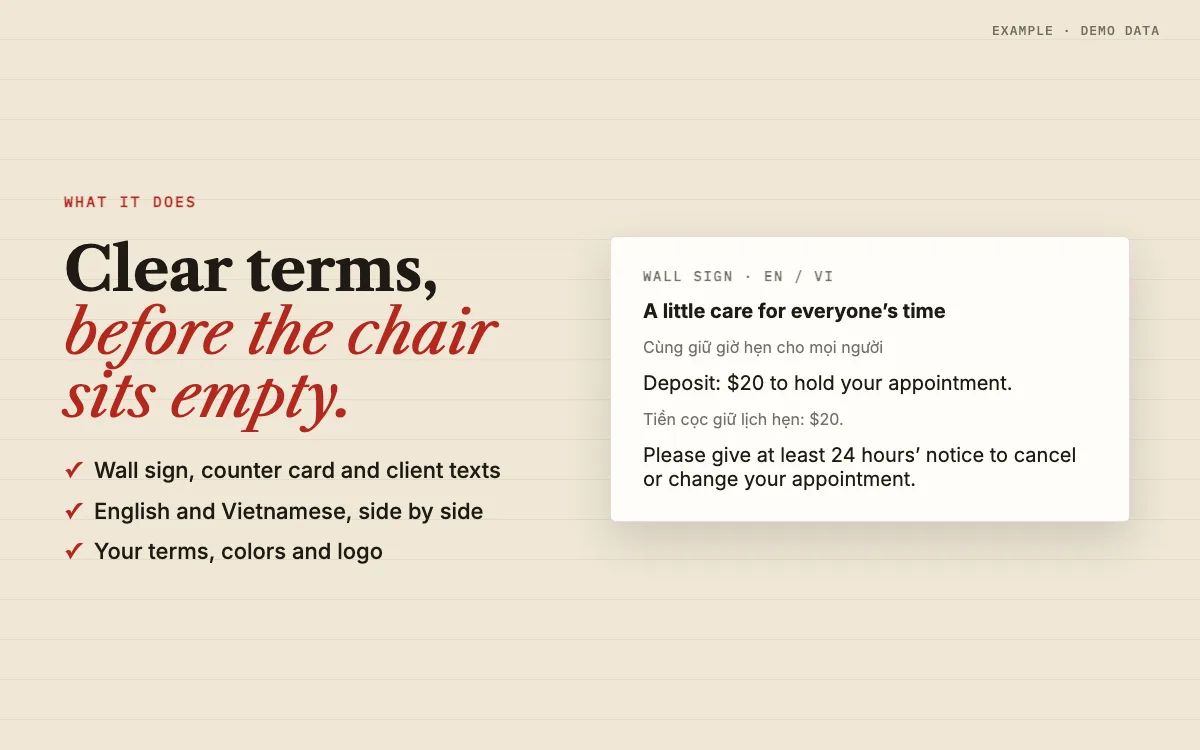 Nail Salon No-Show & Deposit Pack: what it does for your business